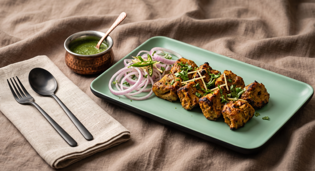Dilli Ka Achari Chaap – Delhi-style chaap in bold achari spices - smoky, tangy, and (Pure Veg, Tandoor Se Teekha Pyaar) | Desi Chef Restaurant, Bengaluru