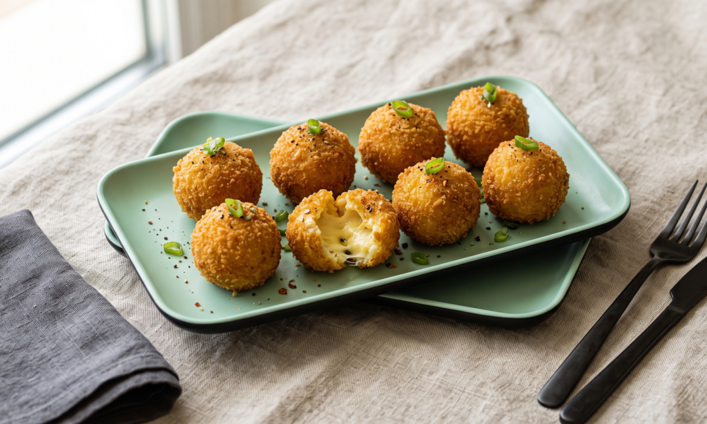 Molten Cheese Bites – Golden-fried cheese balls with a gooey centre. (Pure Veg, Chinese) | Desi Chef Restaurant, Bengaluru